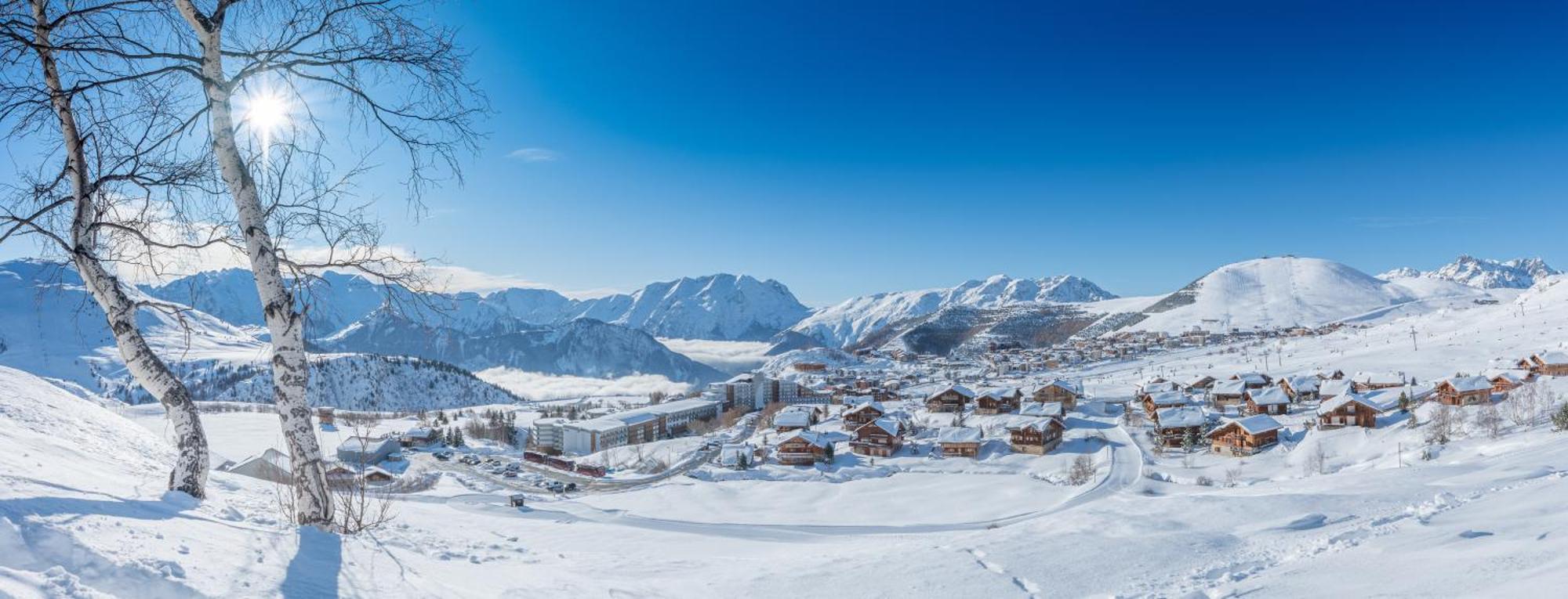 Chalet Alpe D'Huez 1850-Sea And Mountain Pleasure Avec 2 Appartements- 1 Appartement 3 Chambres 8 Couchages - 3 Salles D'Eau Et 1 Appartement 5 Chambres 12 Couchages 5 Salles D'Eau - Jacuzzi Et Sauna -Pieds Des Pistes Et Centre Eksteriør bilde